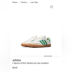 Adidas x Sporty & Rich Samba low-top sneakers